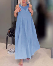 Φόρτωση εικόνας στο εργαλείο προβολής Συλλογής, Κομψό πλισέ tank φόρεμα σε μονόχρωμο
