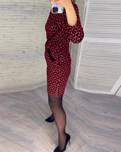 Φόρτωση εικόνας στο εργαλείο προβολής Συλλογής, Φόρεμα με μακρυμάνικο στάμπα Argyle
